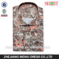 wholesale cashew printing spread collar men's fashion shirt